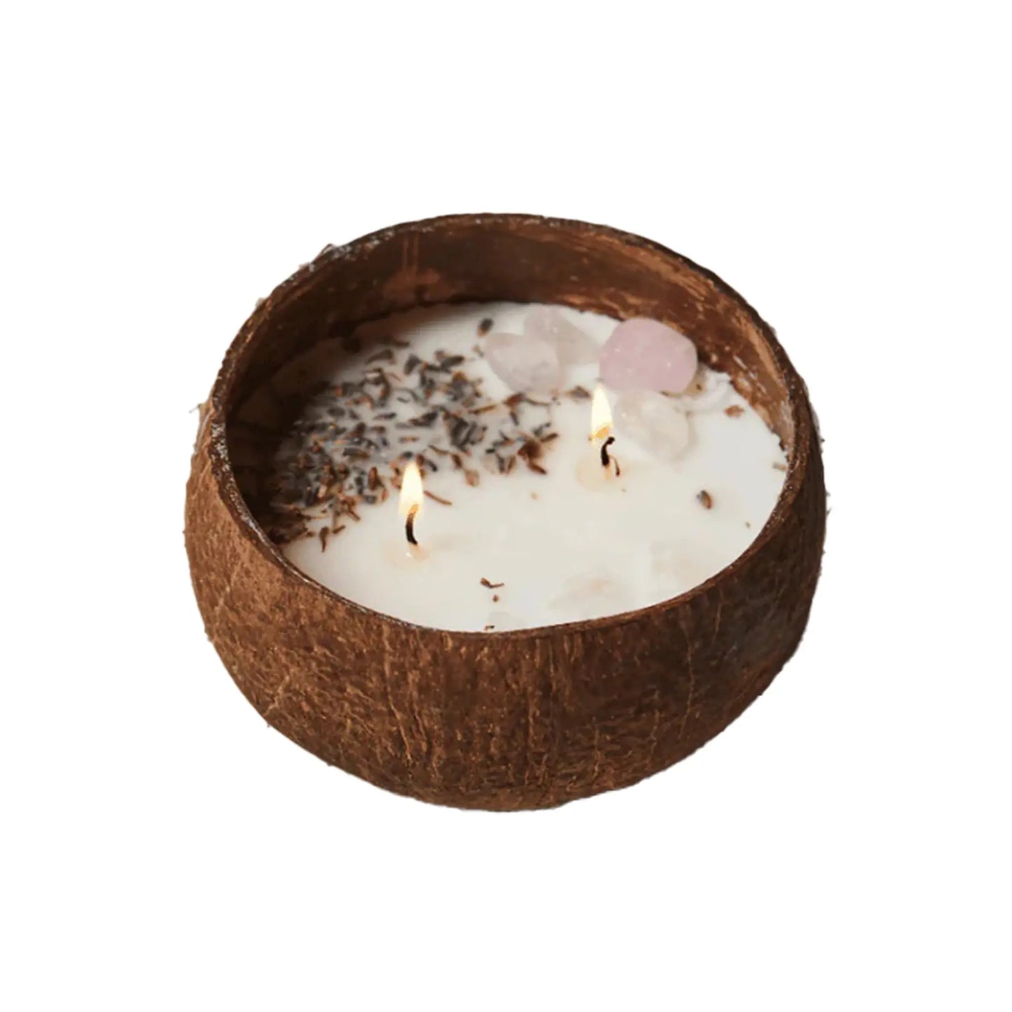 Handcrafted Vanilla Coconut Shell Candle – Eco-Friendly, Natural, and Luxurious - CocoEco