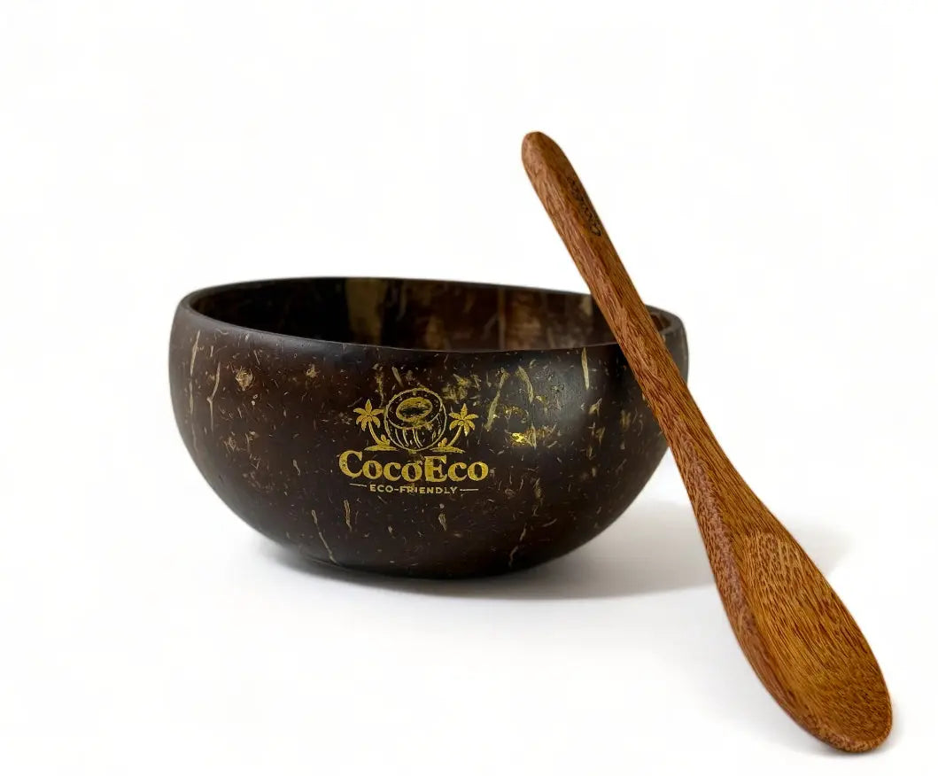 Artisanal Coconut Bowl with Spoon - 500 ml CocoEco