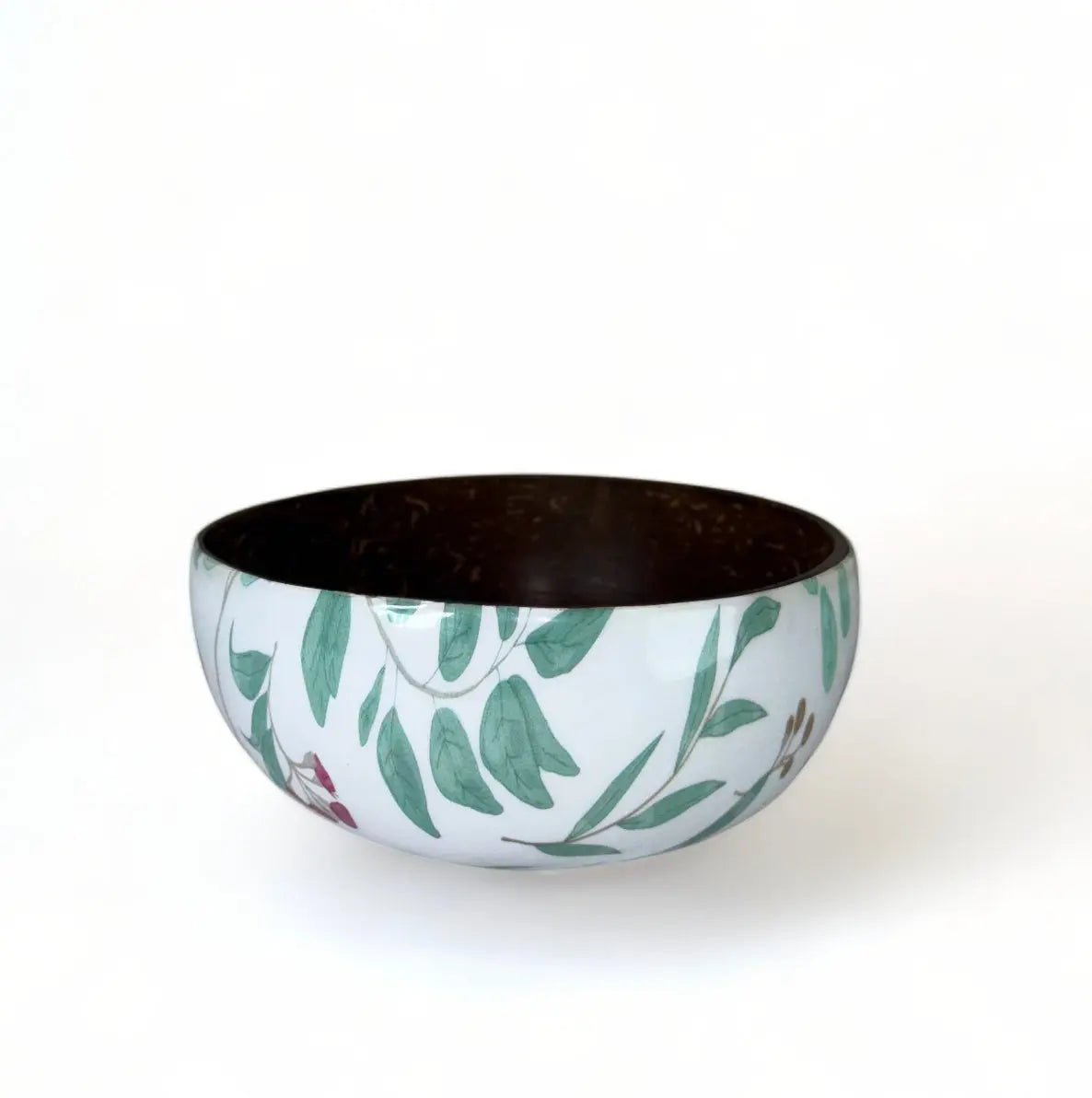 Artisanal Coconut Shell Enamel Bowl - 500ml CocoEco
