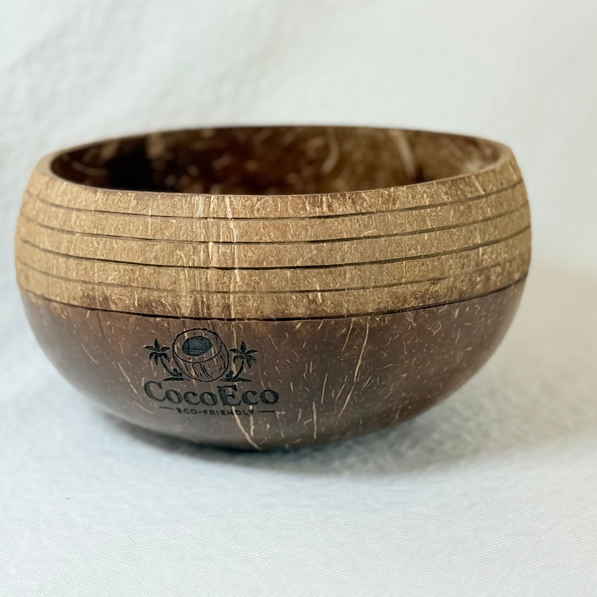 Artisanal Ring Jumbo Coconut Bowl with Spoon | 900ml CocoEco
