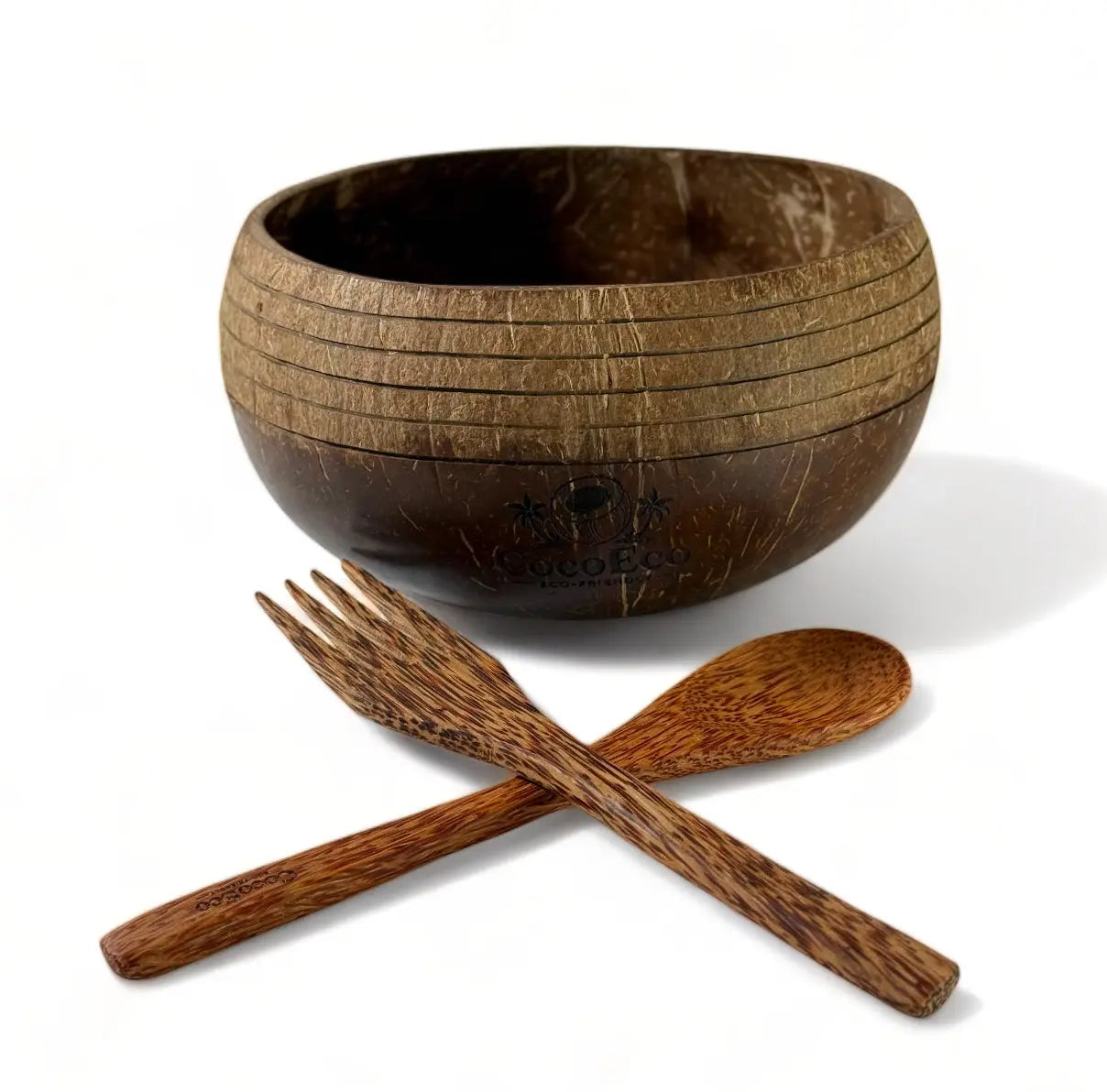 Artisanal Ring Jumbo Coconut Bowl with Spoon | 900ml CocoEco